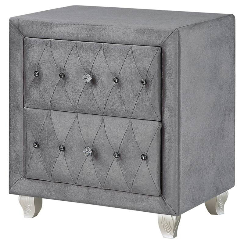 Ashurce 2-drawer Nightstand, Gray