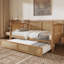 Lit de jour en rotin avec couchette-446737067