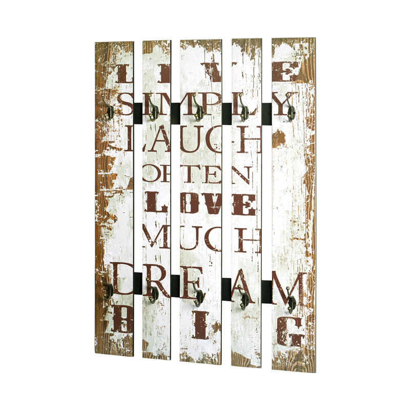 Wall 10 - Hook Wall Mounted Coat Rack