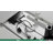 55 Inch Home Office Wireless Charging Glass Standing Desk With USB and Type-C