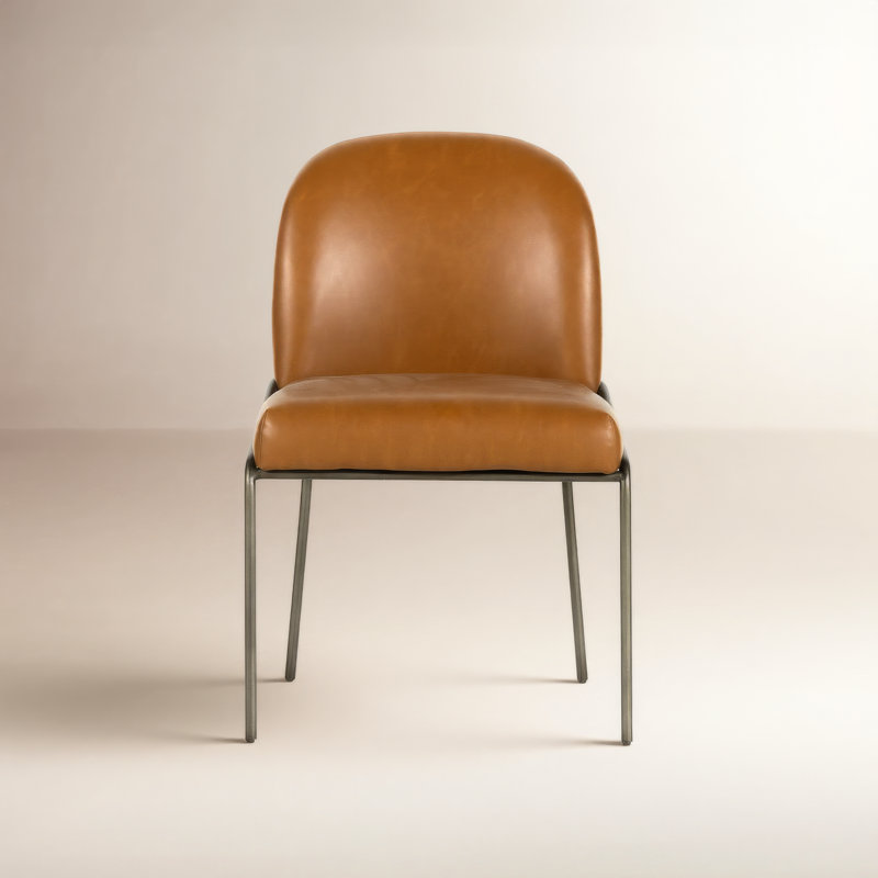 Astrud Upholstered Dining Chair, Sierra Butterscotch Faux Leather