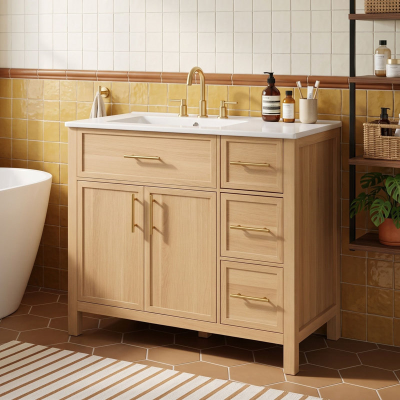 Single Bathroom Vanity with Top