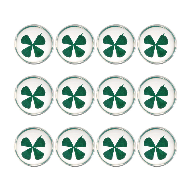 Four Leaf Clover Stone, Set of 12