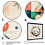 Art géométrique multicolore - peinture sur toile-677453447-677453499