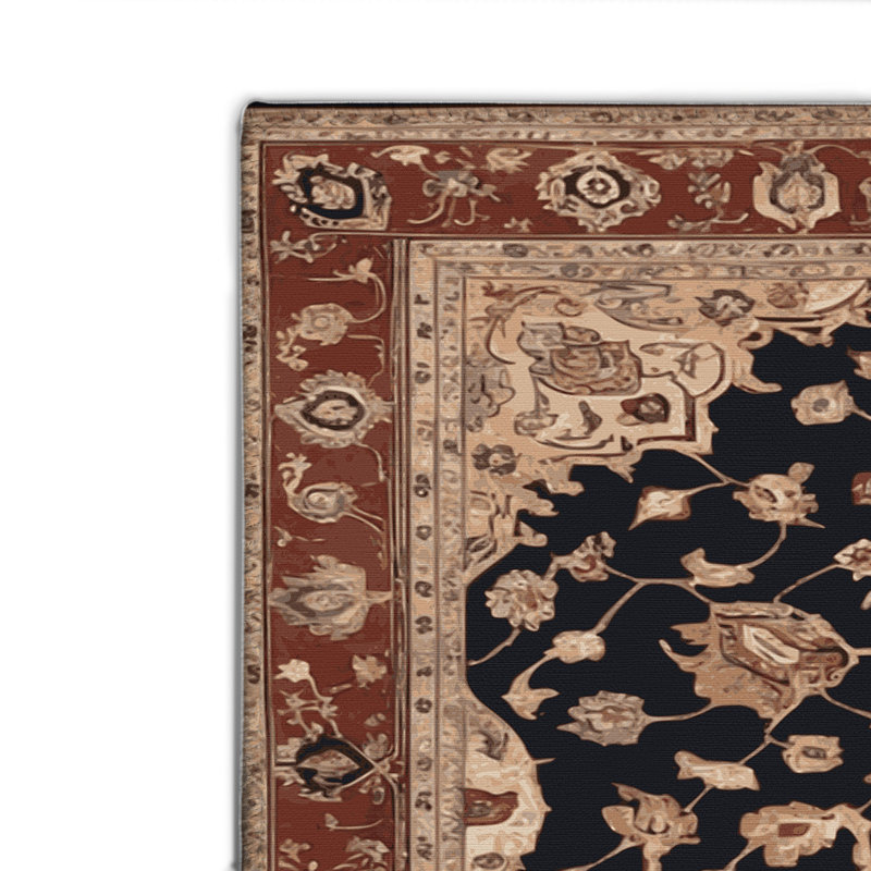 Persian Beige Indoor and Outdoor Area Rug, Rectangle 2' x 3'
