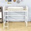 Lit mezzanine simple en bois avec échelle-1444031919