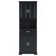 Tall Bathroom Cabinet With Four Doors, Large Storage Space Open Shelve, Upper Storage Cabinet