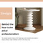 58 cm Cream White Round Side Table