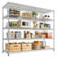 Tablettes de rangement réglables en métal de 55,5 po pour la cuisine du garde-manger-215788603-209674002