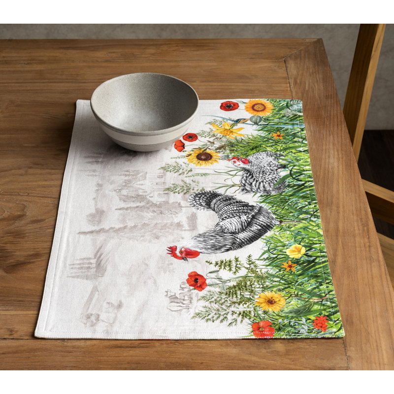 Bass Cour Animal Print Rectangle Placemat