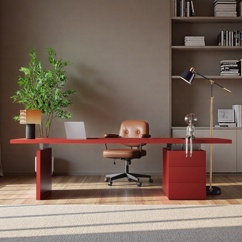 Bureau en bois massif avec tiroirs