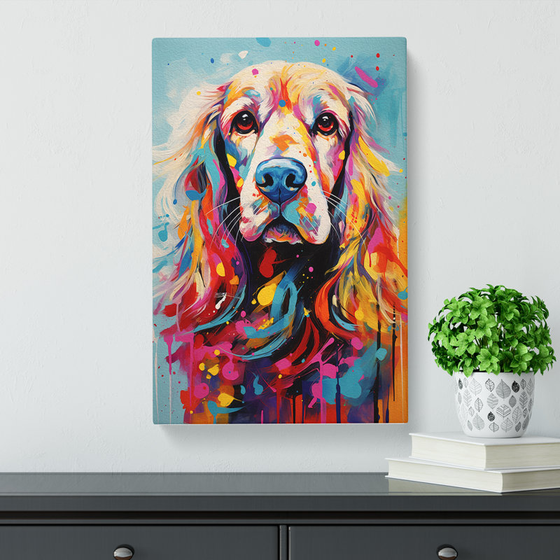Cocker Spaniel Abstract No.2 - Print, 76cm H x 50cm W x 3cm D