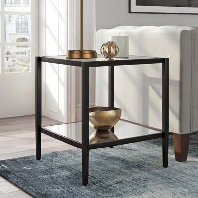 Hera Glass End Table with Storage