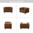 Brown Microfiber Sectional Chair