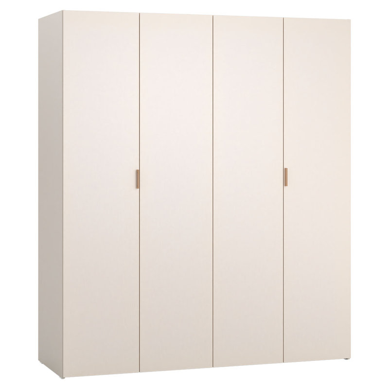 Essie 4 Door Wardrobe, Oak, 206cm H x 180cm W x 56.7cm D