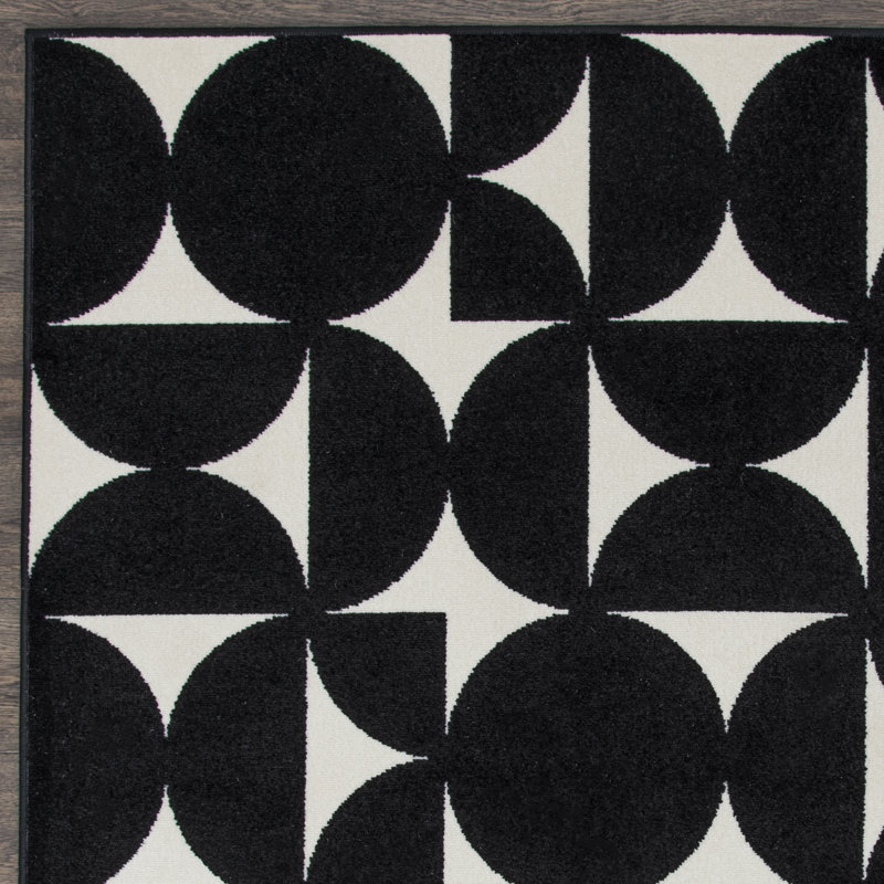 Bairo Geometric Indoor / Outdoor Rug, Rectangle 2' x 3'