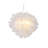 1-Light Chandelier With A White Acrylic Shade