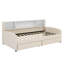 Lit plateforme simple tapissier avec tiroirs de rangement intégrés-1479150387