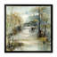 Winter River Landscape Illustration - Paysages, art mural-294989484-315701233-294989478