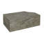 Chiseled Coffee Table, Gray Stone, Silver
