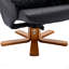 Fauteuil inclinable avec repose-pieds noir-1965344793