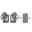 Industrial Metal Bookends