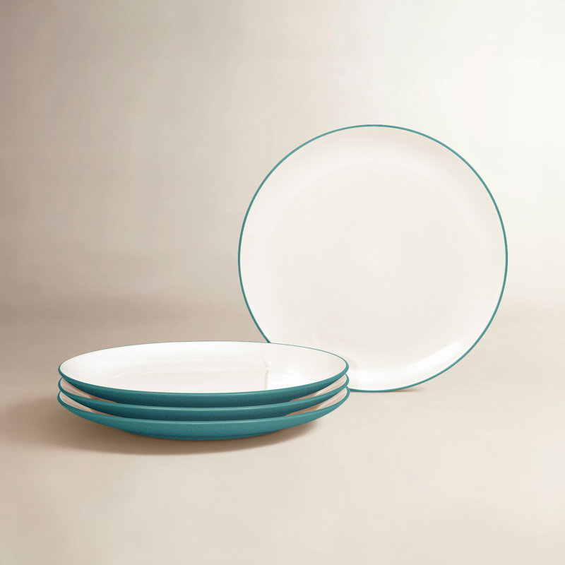 Noritake Colorwave Coupe Dinner Plates, 10-1/2", Turquoise