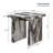 Roundhill Furniture Cavira 3-Piece Faux Marble Coffee Table Set, Coffee Table And Two Rectangular End Tables, Off-White-123034361