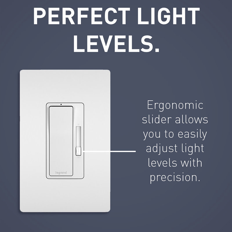 radiant 450W Single Pole/3-Way LED/CFL Paddle Dimmer