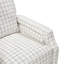 Fauteuil inclinable à dossier poussoir de style transitionnel blanc cassé auto-inclinable 1 pièce