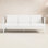 Lilah White Aluminum 3 Seater Sofa