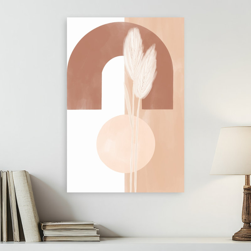 Soft Pampas Abstract Abstract Contemporary Plant Wall Art Print, 60.96cm H x 40.64cm W