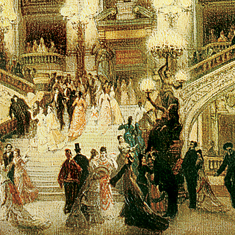 Le Couloir de l'Opera Framed Painting Print on Canvas, 47.25" H x 37.25" W