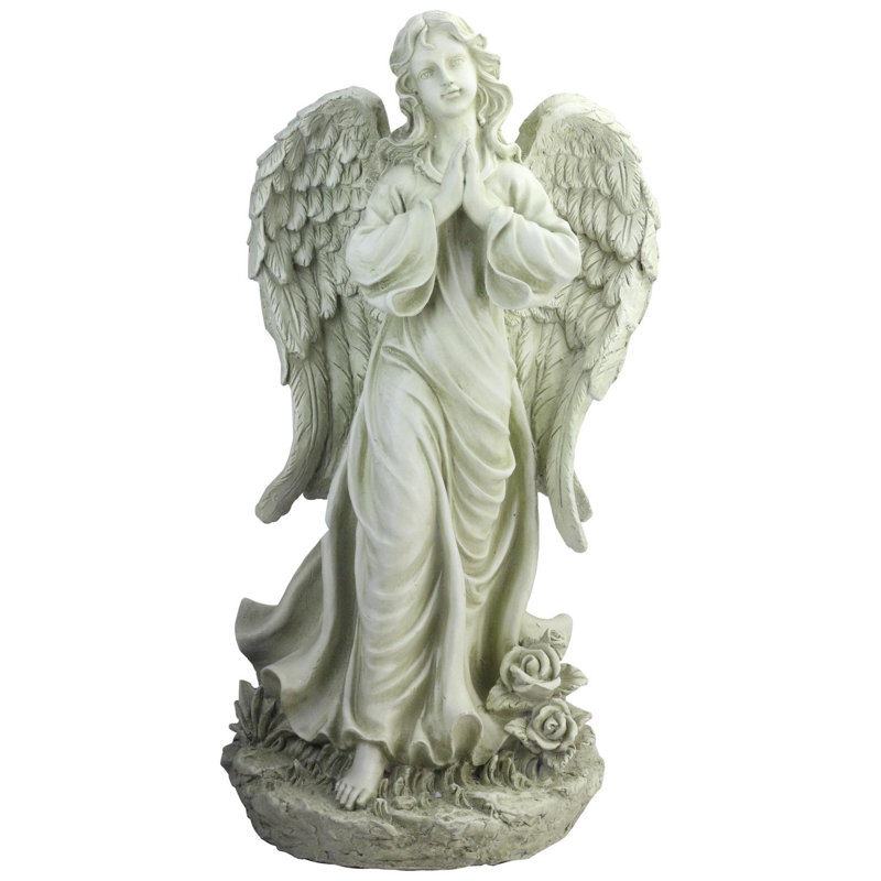 Statue de jardin d'extérieur 24,5 po vert olive clair