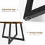 Metal Base Dining Table