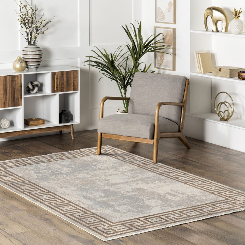 Tapis Zyir avec envers antidérapant, Rectangle 5 pi 3 po x 7 pi 7 po