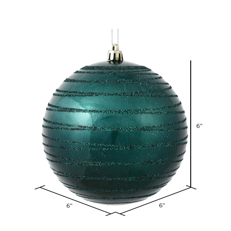 Ornement boule de bonbon, Bleu mer