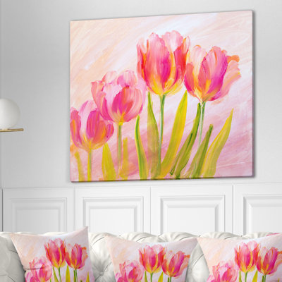 Tulipes rouges, impression sur toile tendue