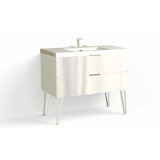 Avila 42" W Freestanding Single Bathroom Vanity with Dawson Leg