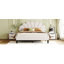 Lit plateforme tapissier Marcene-1048532430