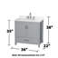 Sheffield 36" Freestanding Single Bathroom Vanity with Quartz Top with 24" Mirror-1676948682-1676971150-1676971152