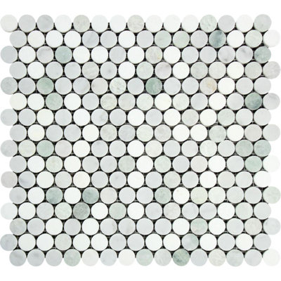 Marble Penny Round Mosaic Wall & Floor Tile