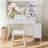 Space-saving Bedroom Vanity Desk With Led Lights, Mirror & 4-drawer Dressing Table-250541709