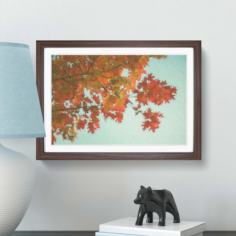 Autumn Leaves - Framed Print, Walnut Framed, 45cm H x 63cm W x 2cm D