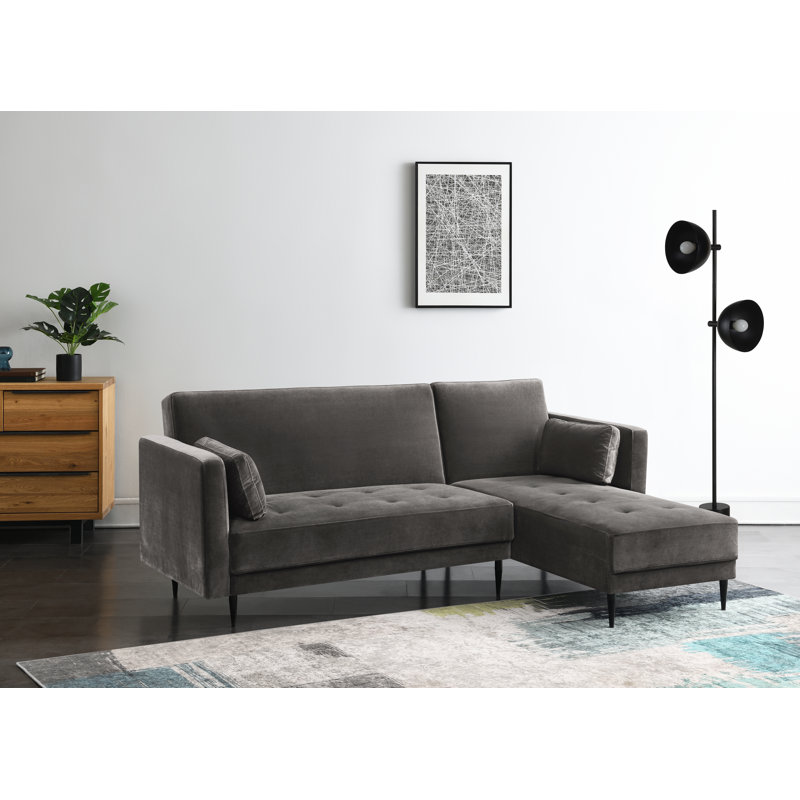 Brutus Sleeper Corner Sofa, Mink Grey