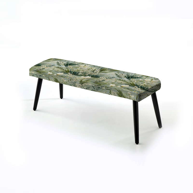 Banc vert rembourré Green Grassland Meadows Meadows