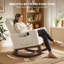 Polyester, Flannel, Foam Rocking Chair