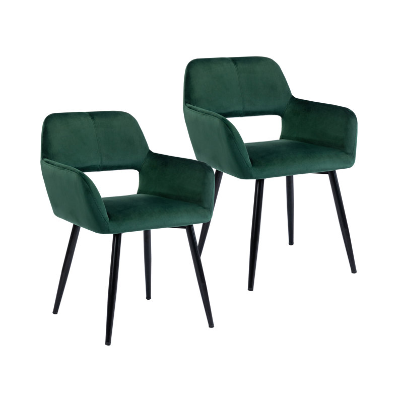 Angeleah Upholstered Dining Chair, Green