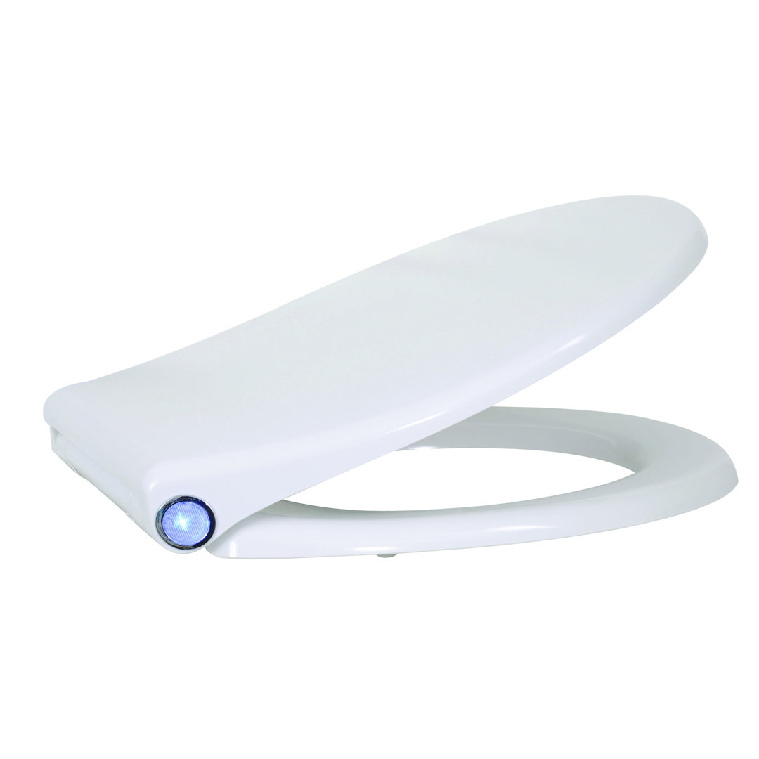 Led Easy Clip System Slow Closing Elongated Toilet Seat