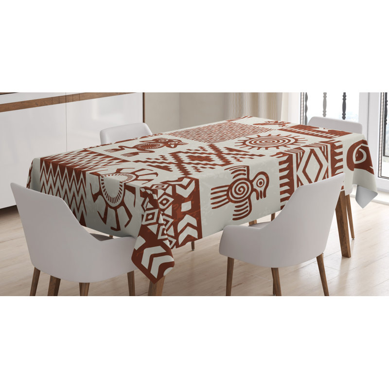 Southwestern Frames with Ethnic Native American and Symbols Grunge Look Tabletop